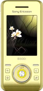 Sony Ericsson S500 Actual Size Image