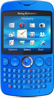 Sony Ericsson txt Actual Size Image