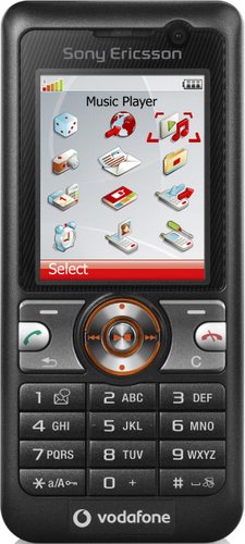 Sony Ericsson V630i Actual Size Image