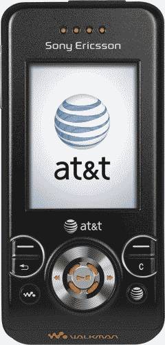 Sony Ericsson W580i Black Phone (AT&amp;T) Actual Size Image