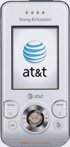 Sony Ericsson W580i White Phone (AT&amp;T) Actual Size Image