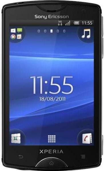 Sony Ericsson Xperia Mini ST15i Actual Size Image