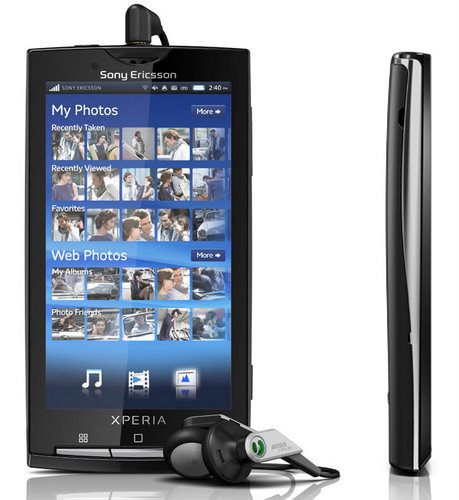 Sony Ericsson Xperia X10 - High Quality Image Actual Size Image