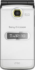 Sony Ericsson Z780 Actual Size Image