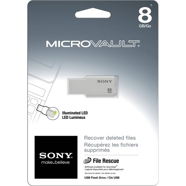 Sony MicroVault 8GB USB - Should fit!!! Actual Size Image
