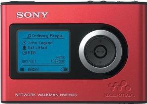 Sony Walkman NW-HD3 Actual Size Image