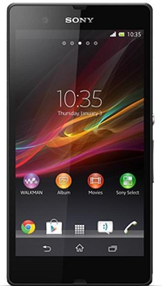 Sony Xperia ZL Actual Size Image