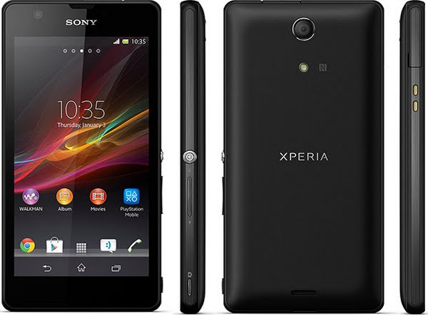 Sony Xperia ZR Actual Size Image