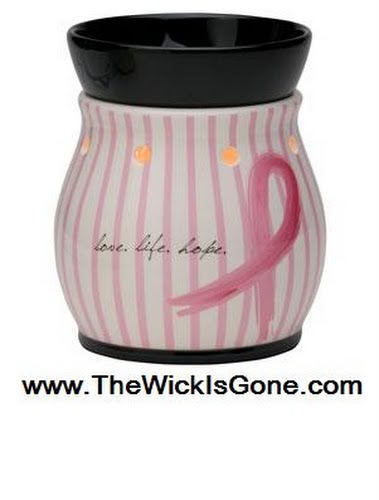 The Love Life Hope Scentsy Candle Warmer http://TheWickIsGone.com Actual Size Image