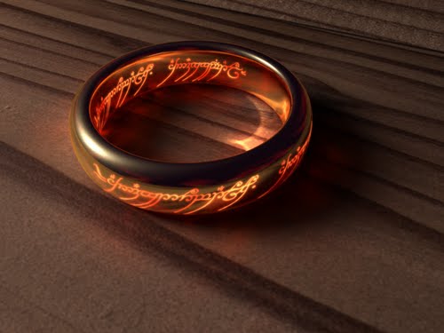 The One Ring Actual Size Image