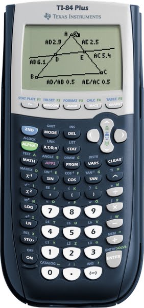 TI-84 Plus Calculator Actual Size Image