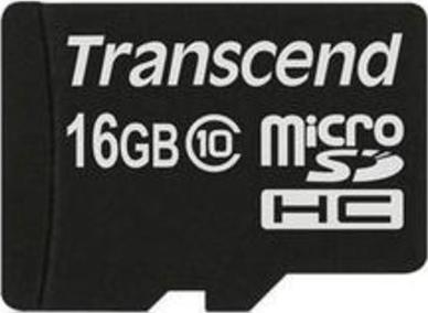 Transcend Memory Card MicroSD 16GB Actual Size Image
