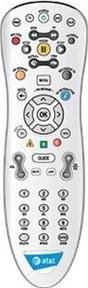 U-verse TV Remote Control Actual Size Image