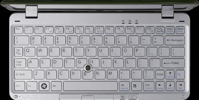 VAIO P Keyboard Actual Size Image