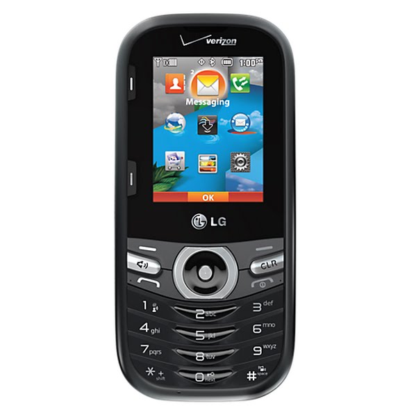 Verizon LG Cosmos 3 Actual Size Image