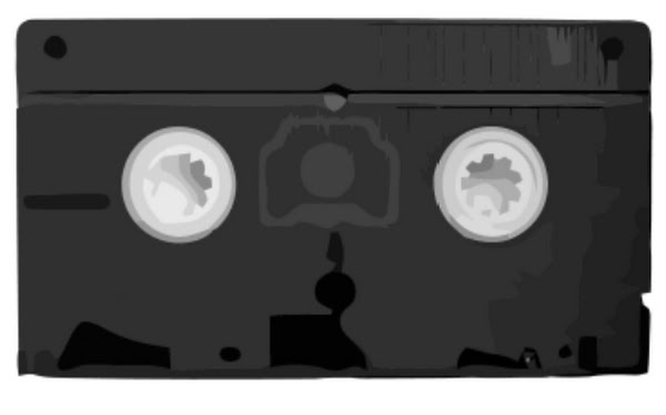 VHS cassette Actual Size Image