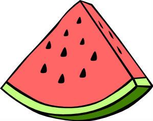 Watermelon slice Actual Size Image