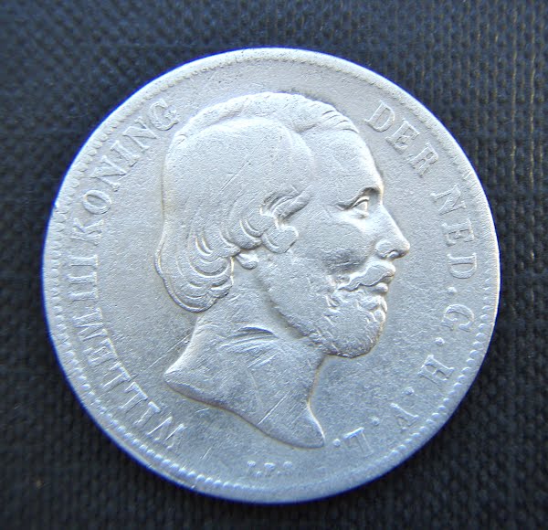 willem 3 gulden Actual Size Image