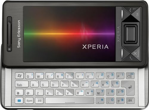 Xperia X1 (keyboard slid out) Actual Size Image