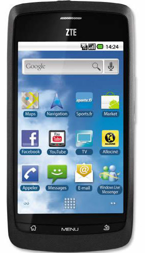 ZTE Blade (2) Actual Size Image