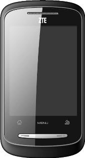 ZTE Racer Actual Size Image